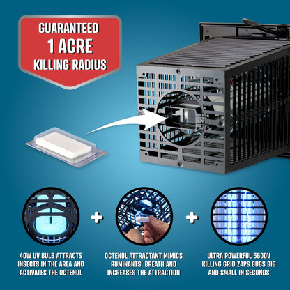 Flowtron 40W Outdoor Bug Zapper, 1 Acre Coverage