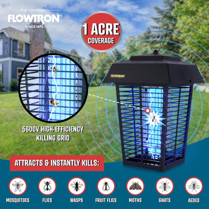 Flowtron 40W Outdoor Bug Zapper, 1 Acre Coverage