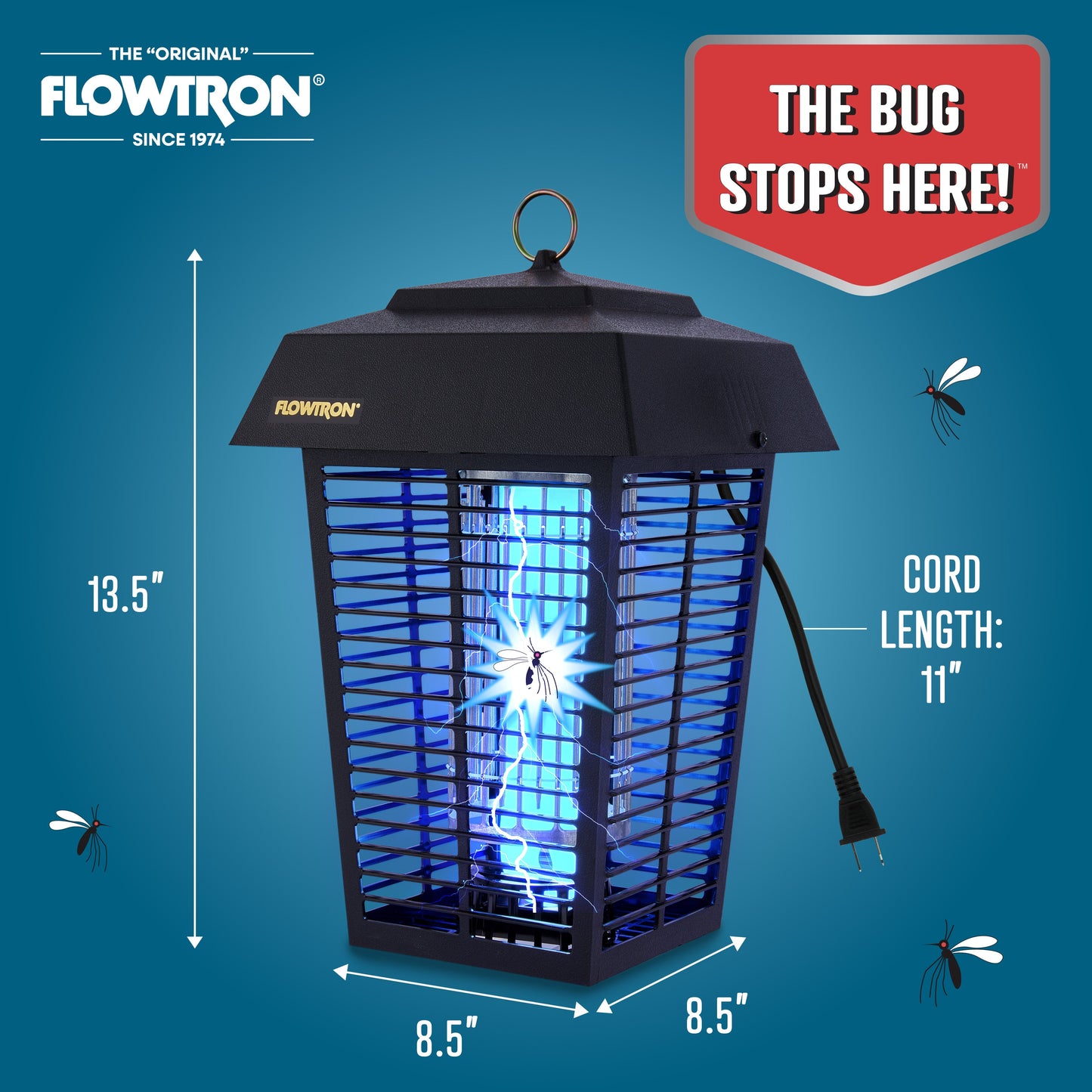 Flowtron 40W Outdoor Bug Zapper, 1 Acre Coverage