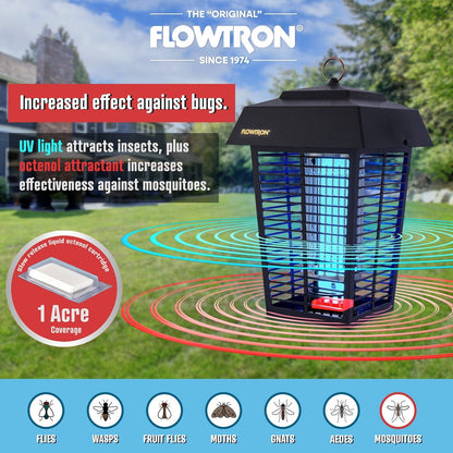 Flowtron 40W Outdoor Bug Zapper, 1 Acre Coverage