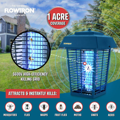 Flowtron 40W Outdoor Bug Zapper, 1 Acre Coverage