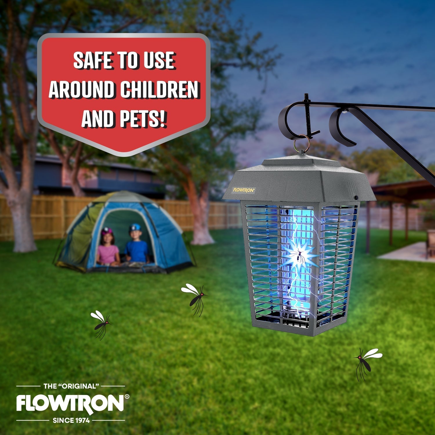 Flowtron 40W Outdoor Bug Zapper, 1 Acre Coverage