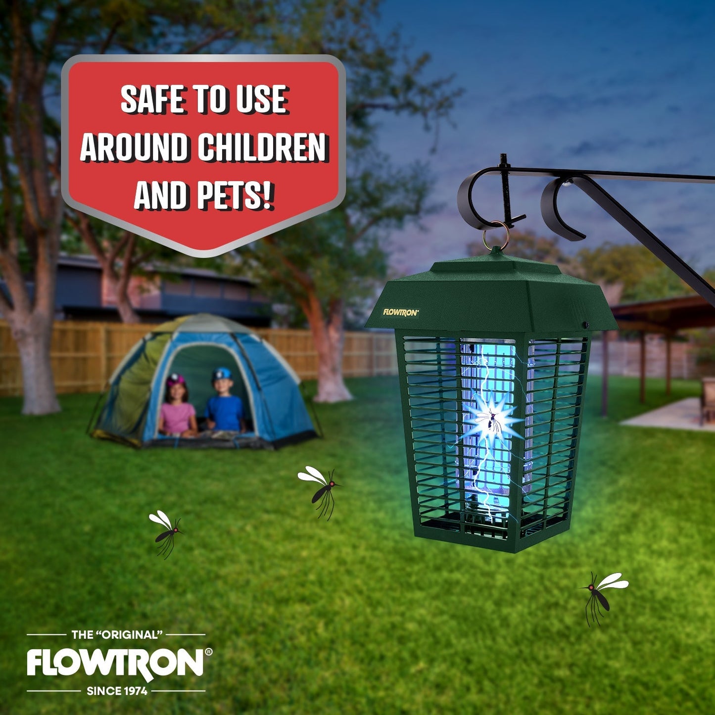 Flowtron 40W Outdoor Bug Zapper, 1 Acre Coverage