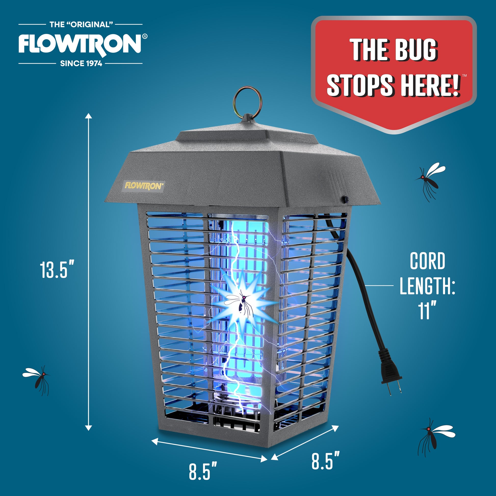 Flowtron 40W Outdoor Bug Zapper, 1 Acre Coverage