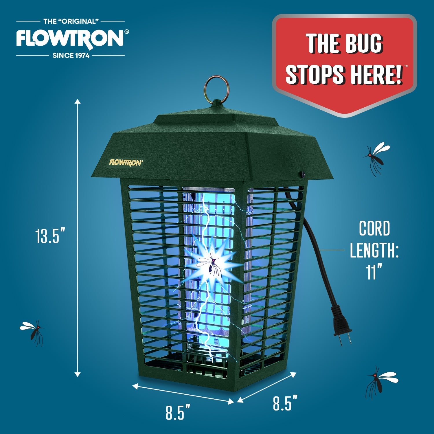 Flowtron 40W Outdoor Bug Zapper, 1 Acre Coverage