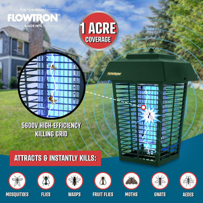 Flowtron 40W Outdoor Bug Zapper, 1 Acre Coverage