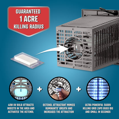 Flowtron 40W Outdoor Bug Zapper, 1 Acre Coverage