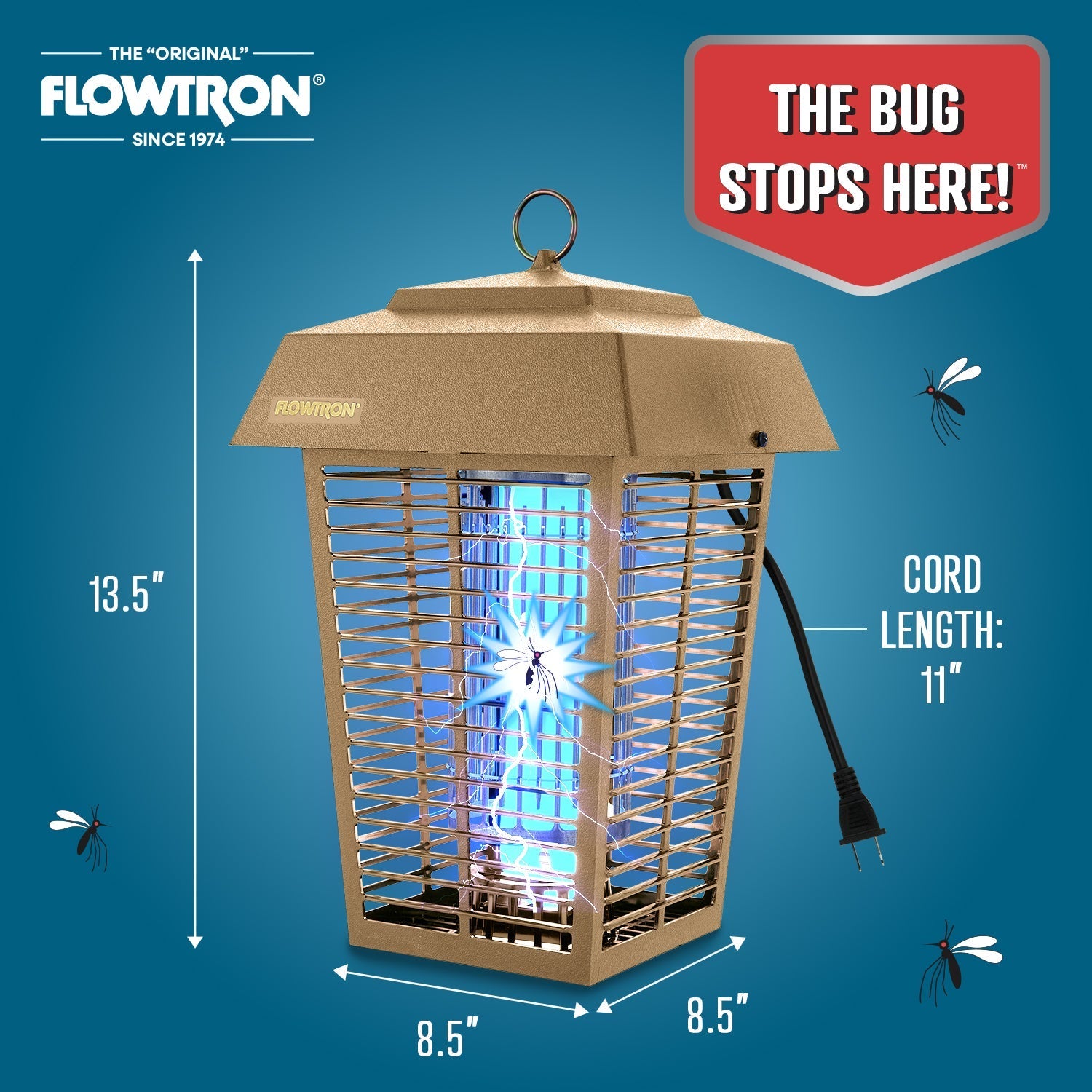 Flowtron 40W Outdoor Bug Zapper, 1 Acre Coverage