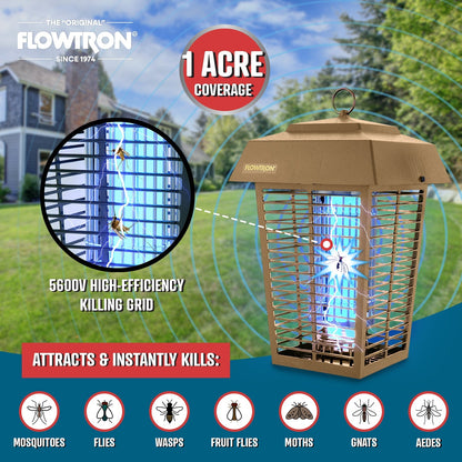 Flowtron 40W Outdoor Bug Zapper, 1 Acre Coverage