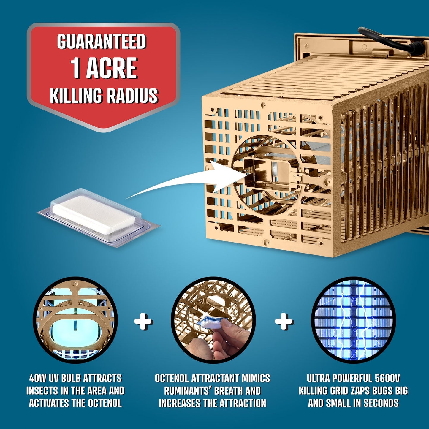 Flowtron 40W Outdoor Bug Zapper, 1 Acre Coverage